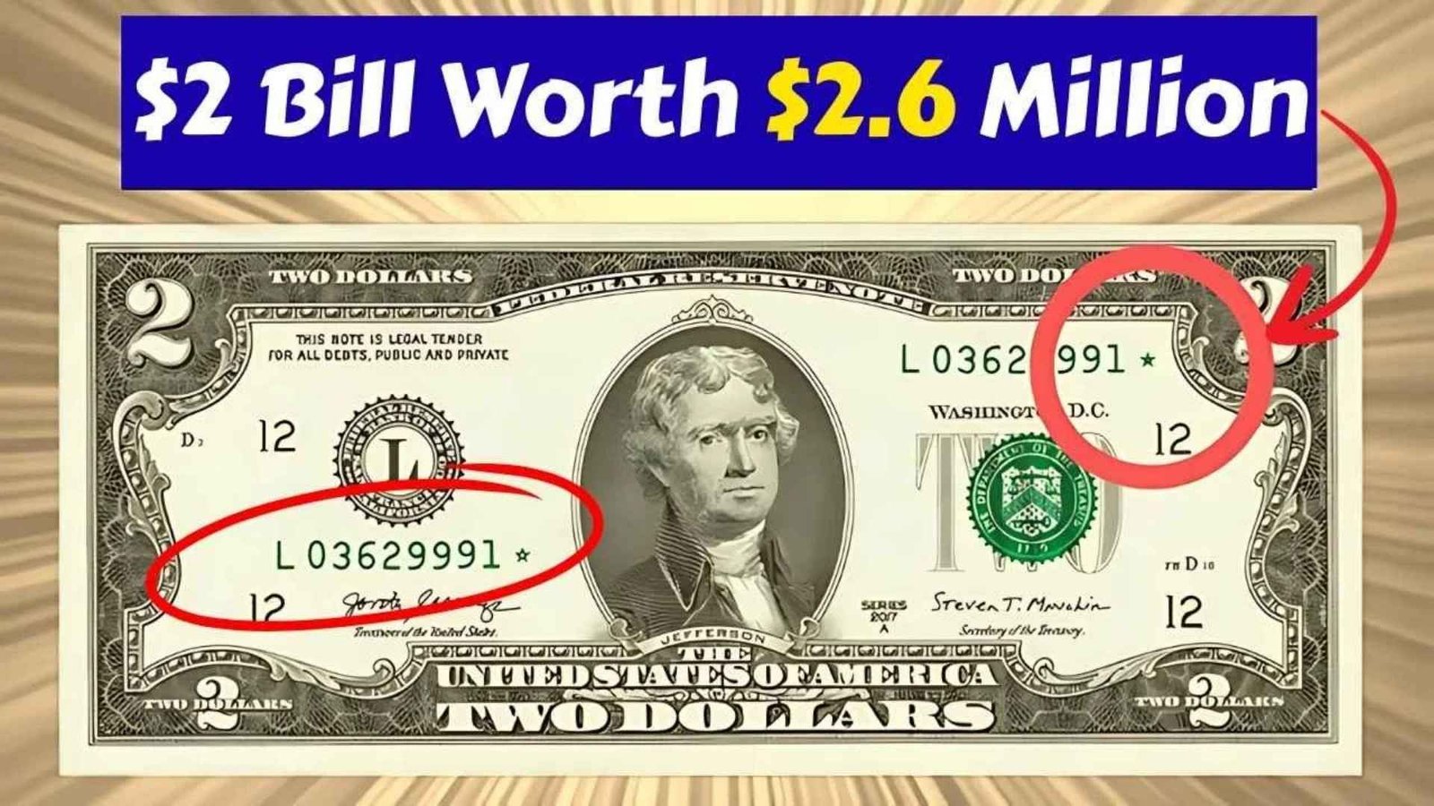 Man Finds Rare $2 Bill Worth $2.6 Million in Gas Station Change — Could You Have One?