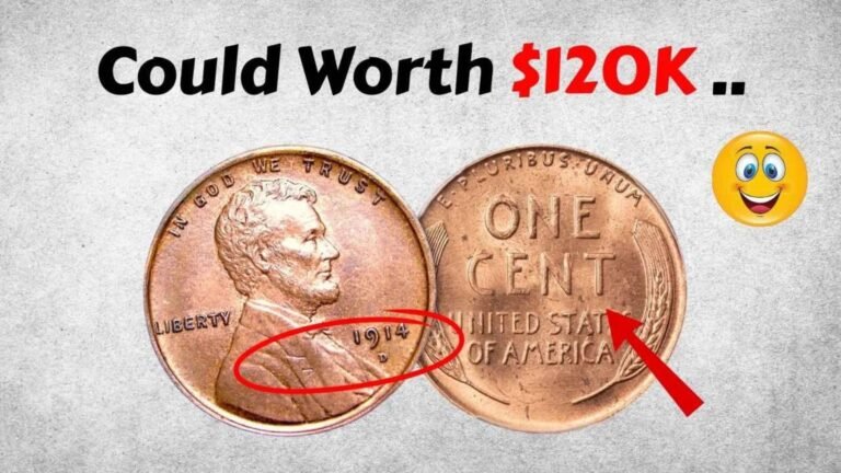 Rare 1914-D Lincoln Wheat Penny Worth $120K