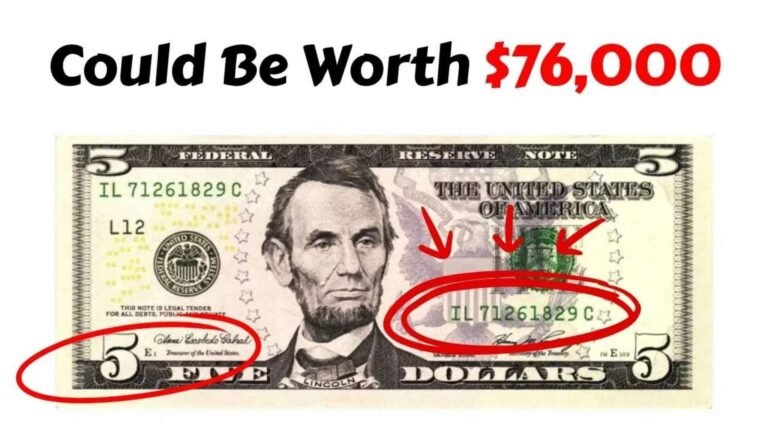 Rare $5 Bills That Sold for Over $70,000 – Check Your Serial Number Now